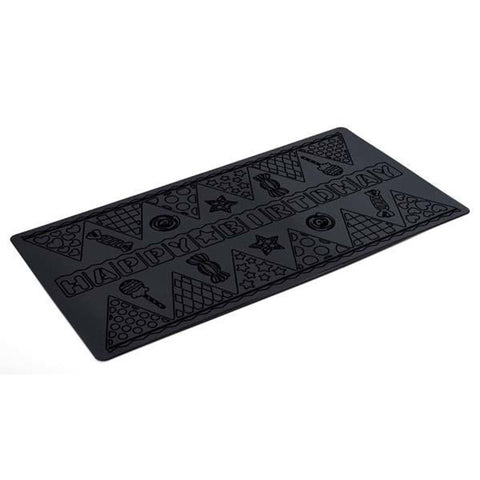 SILICON MAT HAPPY BDAY 40X20CM (#60297)
