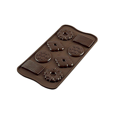 EASY CHOCOLATE SILICON MOULD BISCUIT (#60512)