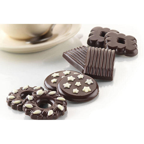EASY CHOCOLATE SILICON MOULD BISCUIT (#60512)