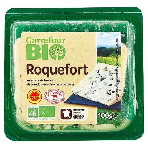 ORG PDO ROQUEFORT CHEESE 100G (#116209)