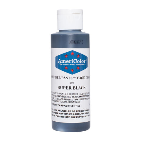 SOFTGEL COLOR PASTE SUPER BLACK 4.5OZ (#61222)