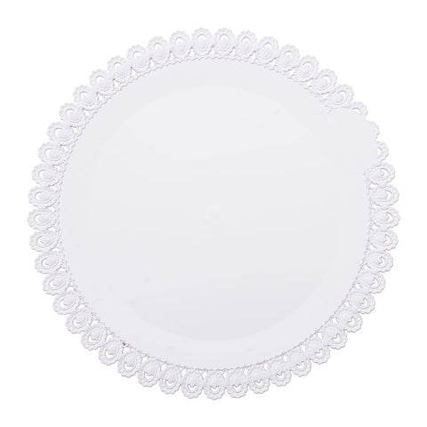 LACED ROUND TRAY 32CM 55PCS (#61275)