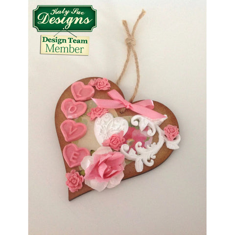 ELEGANT HEART SILICONE MOULD CE3 (#61496)