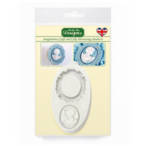OVAL CAMEO & OVAL FRAME SILICONE MOULD CE10 (#61498)