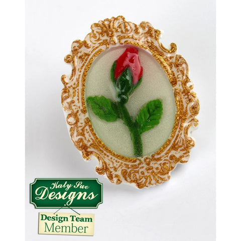 OVAL CAMEO & OVAL FRAME SILICONE MOULD CE10 (#61498)