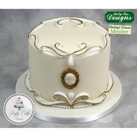 OVAL CAMEO & OVAL FRAME SILICONE MOULD CE10 (#61498)