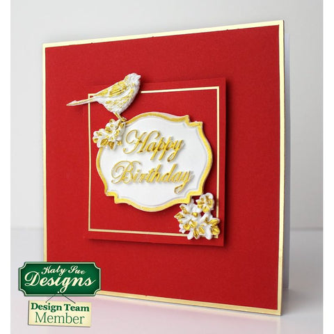 HAPPY BIRTHDAY PLAQUE SILICONE MOULD CP0005 (#61508)
