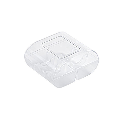 PLASTIC BOX MACARON 6 TRANSPARENT (#61668)