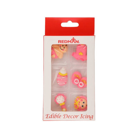 ICING DECOR- CHRISTENING PINK (#61802)