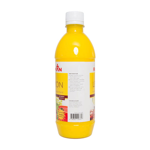 LEMON FLAVOURED CONCENTRATE 500ML (#619)
