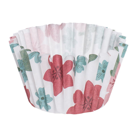 GREASEPROOF BAKING CASE 75MM FLORAL 500PCS (#62067)