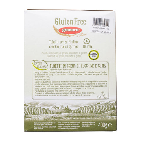 PASTA TUBETTI GLUTEN FREE 400G (#62121)
