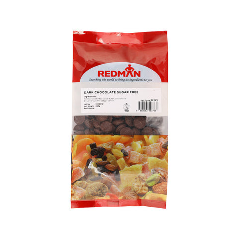 DARK CHOCOLATE NO ADDED SUGAR 250G (#62225)