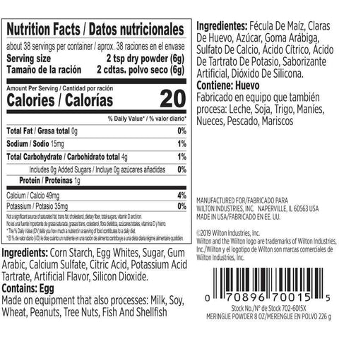 MERINGUE POWDER 702-6015X 8OZ (#62228)