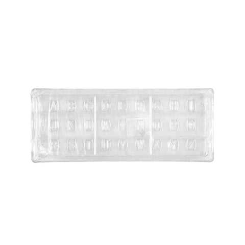 MOULD CHOCOLATE ALPHABET SMALL 26 CAV 256-04 (#62306)