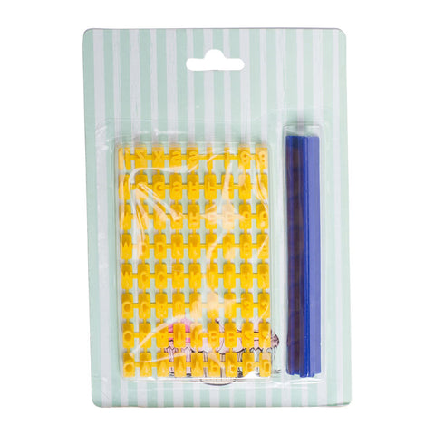 ALPHABET PLASTIC COOKIE PRESS SET (#62308)