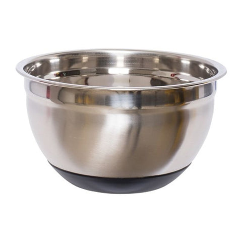 STAINLESS STEEL MIXING BOWL WITH SILICON BASE 20CM (#62310)