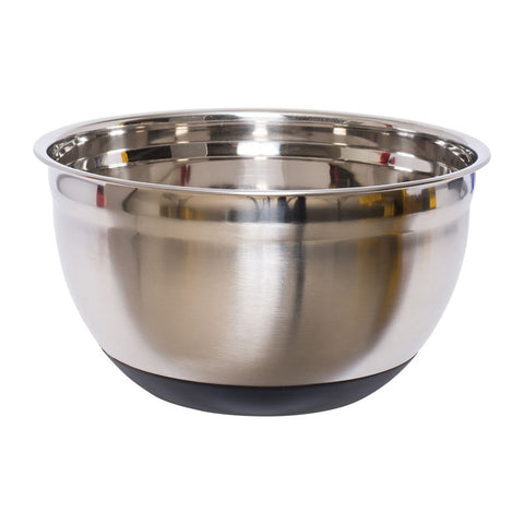 STAINLESS STEEL MIXING BOWL WITH SILICON BASE 22CM (#62311)
