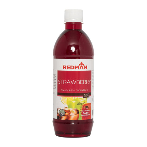 STRAWBERRY FLAVOURED CONCENTRATE 500ML (#624)
