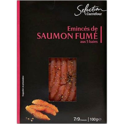 SMOKED SALMON SLICES FISH 100G (#116032)