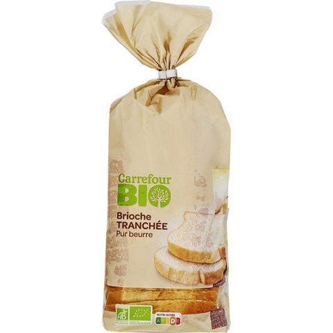 ORG SLICED BRIOCHE BREAD 400G (#116839)