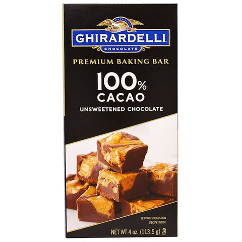 UNSWEETENED 100% CACAO BAKING BAR 4OZ (#62867)