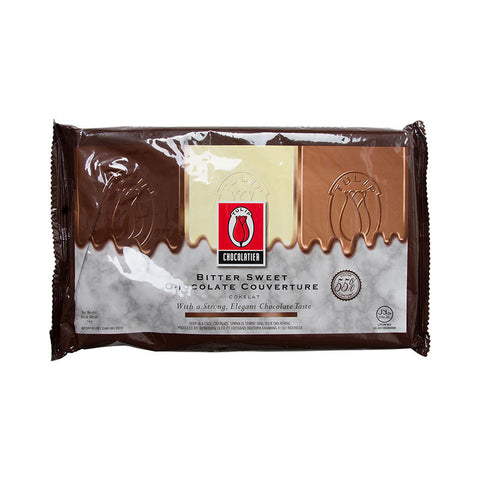 DARK BITTER SWEET COUVERTURE BLOCK 1KG (#63093)