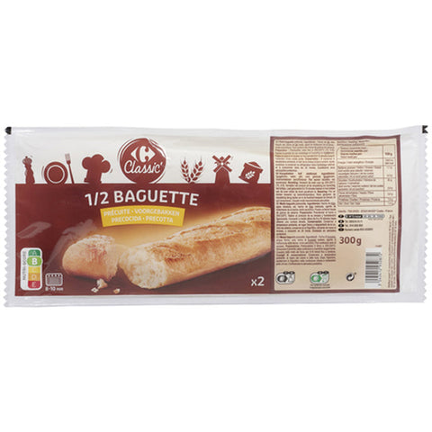PRECOOKED HALF BAGUETTES BREAD 150G (#116316)