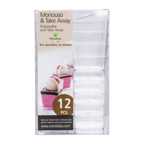 DESSERT CUP SQUARE 120ML 12PC (#63860)