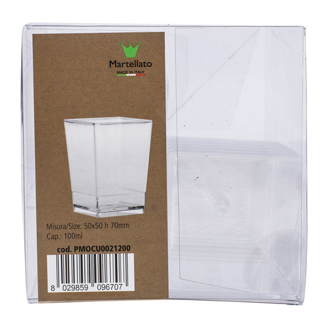 DESSERT CUP SQUARE 120ML 12PC (#63860)