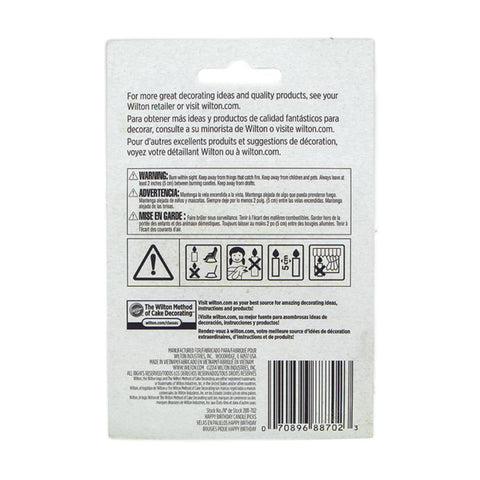 MULTICOLOR HAPPY BIRTHDAY CANDLE 13PCS 2811-702 (#63897)