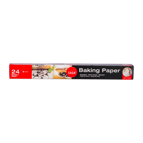 SILICONE BAKING PAPER 38X42CM 24PC (#63912)