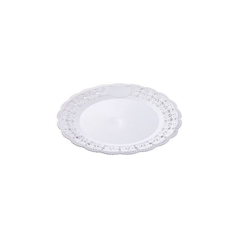 LACED ROUND TRAY 28CM 80PCS (#64058)