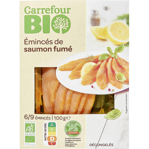 ORG SMOKED SALMON SLICES FISH 100G (#126964)