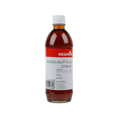 HAZELNUT FLAVOURED SYRUP 510ML (#64219)