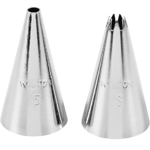PIPING TIP SET ROUND & STAR CARDED (#64451)