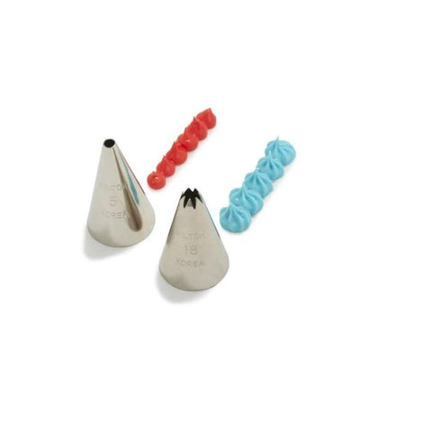 PIPING TIP SET ROUND & STAR CARDED (#64451)