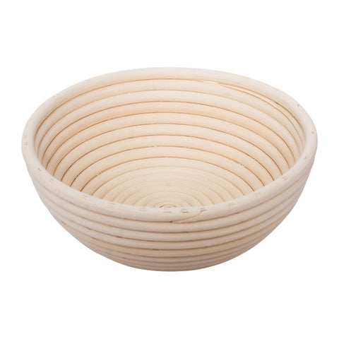 WOODEN ROUND BREAD PROOFING BASKET 500G (#64534)
