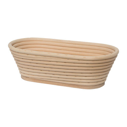 WOODEN BREAD PROOFING BASKET 240X120MM (FLAT BOTTOM) 201600 (#64535)