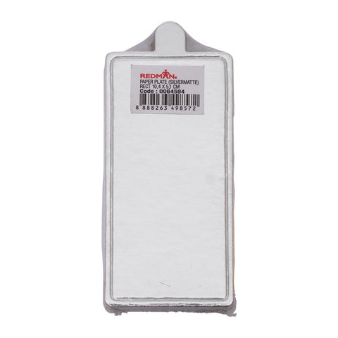 PAPER PLATE (SILVER)10.4X5.1CM (#64594)