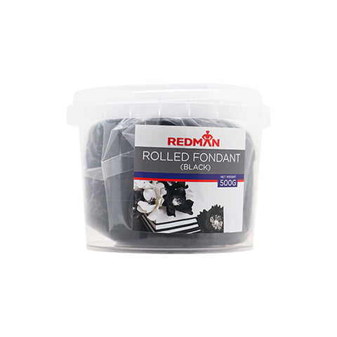 ROLLED FONDANT (BLACK) 500G (#65040)