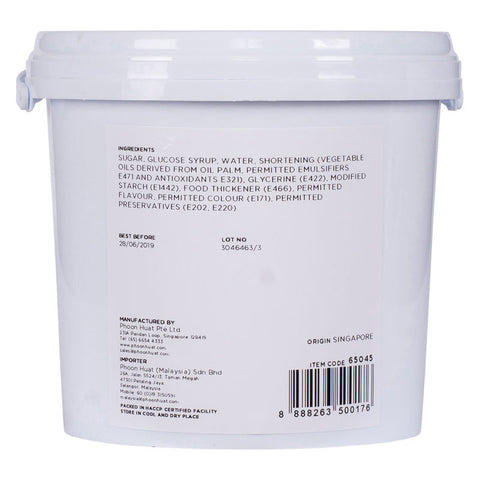 ROLLED FONDANT (WHITE) 2.5KG (#65045)