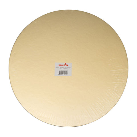 CAKE BOARD 14" ROUND GOLD 5PCS (#65063)