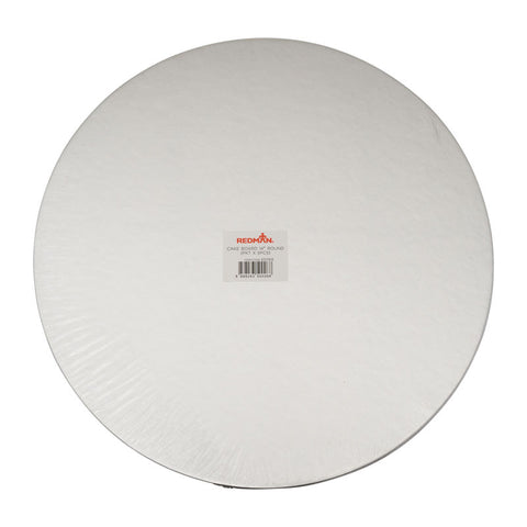 CAKE BOARD 14 INCH ROUND SILVER  5PCS (#65069)