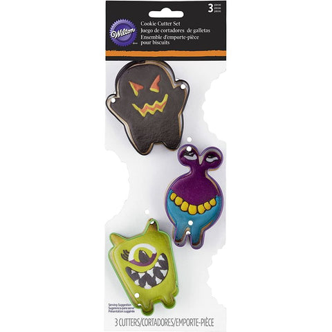 HALLOWEEN MONSTER CUTTER 3PCS (#65247)