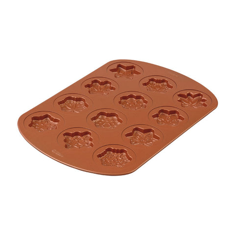12-CAVITY SNOKWFLAKE COOKIE SILICONE TRAY 2105-2502 (#65269)