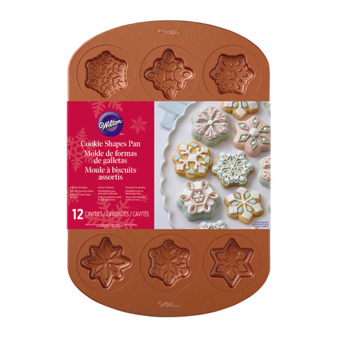 12-CAVITY SNOKWFLAKE COOKIE SILICONE TRAY 2105-2502 (#65269)