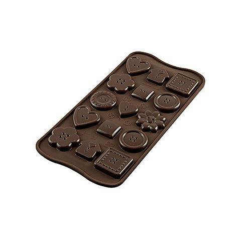 EASY CHOCOLATE SILICON MOULD SCG29 BUTTONS (#65426)