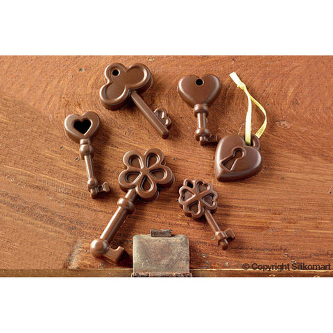 EASY CHOCOLATE SILICON MOULD SCG33 KEYS (#65427)