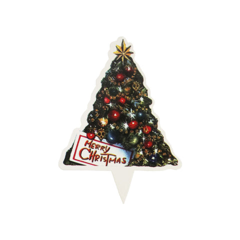 CHRISTMAS TREE DECOR CARD J014 100PCS (#65486)